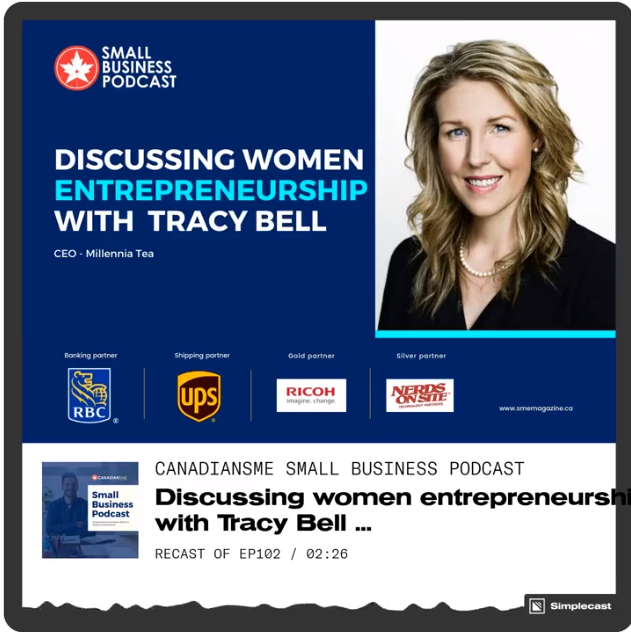 Canadian Small Business Podcast - Discussing women entrepreneurship with Tracy Bell